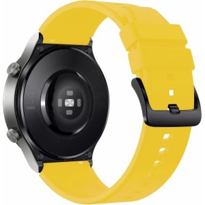 Marka Niezdefiniowana Silicone Strap for Huawei Watch GT 2/3/4/2 Pro/3 Pro/4 Pro/GT 2e 46mm - Yellow