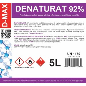 Gsg24 Denatured alcohol denatured alcohol D-MAX 5L