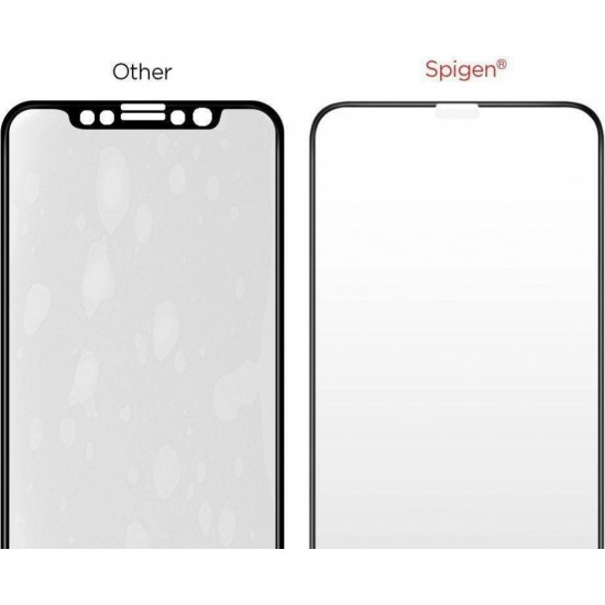 Spigen TEMPERED GLASS Spigen GLASS FC IPHONE 11 BLACK (universal)