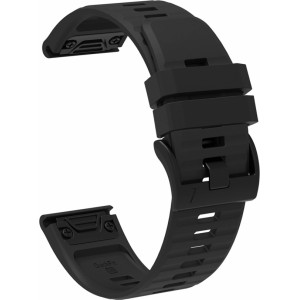 Marka Niezdefiniowana Garmin Fenix 3/5X/6X/7X Pro Silicone Strap - Black