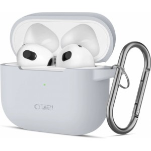 Tech-Protect Silicone Hook Case for Apple AirPods 3 - Gray