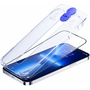 Joyroom Knight glass for iPhone 14 with mounting kit transparent (JR-H09) (universal)