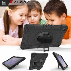 Alogy Case for Samsung Galaxy S24 armored Slide Case Ring housing camera protection Camshield Alogy black