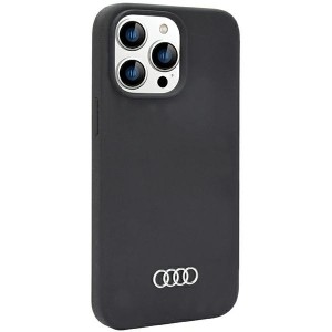 None Audi case for iPhone 14 Pro 6,1" AU-LSRIP14P-Q3/D1-BK black hard case Silicone