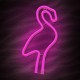 None Neon LED Light Flamingo pink Bat + USB FLNE18 Forever Light