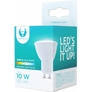 Telforceone LED bulb GU10 1W 230V 6000K 90lm Forever Light