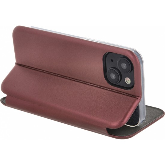 None Smart Diva case for iPhone 15 Plus 6,7" burgundy