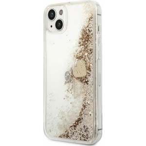 None Guess case for iPhone 14 Pro Max 6,7" GUOHCP14XGLHFLGO gold HC Liquid Glitter Charms