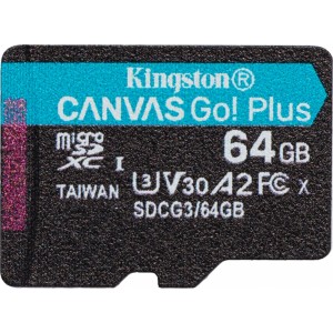 Kingston memory card 64GB microSDXC Canvas Go! Plus cl. 10 UHS-I 170 MB/s