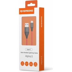 Riversong cable Alpha S USB - USB-C 1,0m 2,4A black CT32