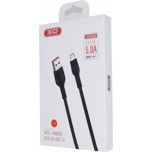 None XO cable NB55 USB - microUSB 1,0 m 5A black