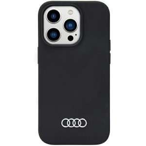 None Audi case for iPhone 14 Pro 6,1" AU-LSRIP14P-Q3/D1-BK black hard case Silicone