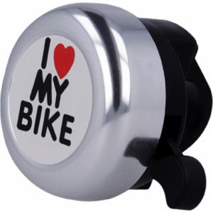 Telforceone Bike bell I love my bike silver