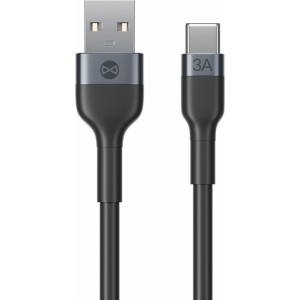 Forever Flexible cable USB - USB-C 1,0 m 3A black