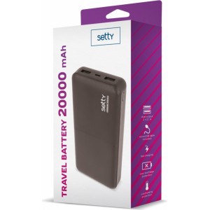 None Setty power bank 20000 mAh SPB-20 black