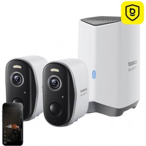 Baseus N1 2K Outdoor Camera Set of 2 (White)