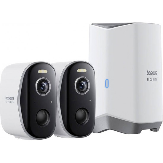 Baseus N1 2K Outdoor Camera Set of 2 (White)