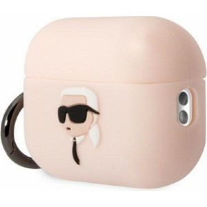 Karl Lagerfeld case for APPLE Airpods 2 KLAP2RUNIKP (3D Sil NFT Karl) pink