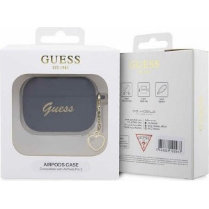 Guess case for APPLE AirPods Pro 2 (2022 / 2023) GUAP2LSCHSK (Silicone Charm Heart Collection) black