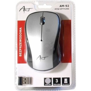 ART wireless computer mouse 2400 dpi AM-92 silver