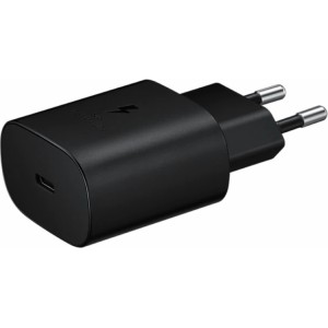 Samsung EP-TA800EBE Adaptīvs 25W Super ātrs tīkla adapteris-lādētājs USB-C 2A Melns (OEM)