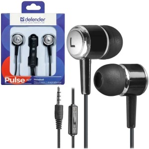 Defender In-ear wired headphones with microphone Defender PULSE 427 mini Jack 3.5mm black