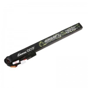 Gens Ace 25C 1200mAh 3S1P 11.1V Airsoft Gun Lipo Battery with mini Tamiya Plug Long size