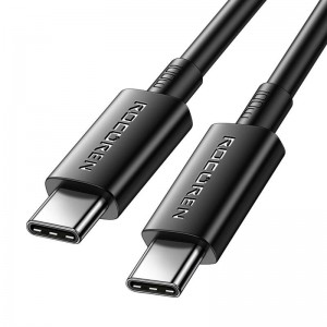 Rocoren Fast Charging cable Rocoren USB-C to USB-C Simples Series 100W, 1m (black)