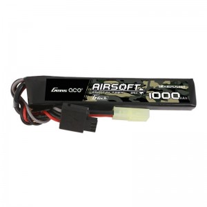 Gens Ace G-Tech 25C 1000mAh 2S1P 7.4V Airsoft Gun Lipo Battery with mini Tamiya Plug