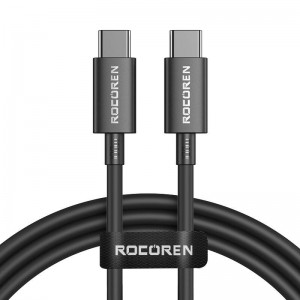 Rocoren Fast Charging cable Rocoren USB-C to USB-C Simples Series 100W, 1m (black)