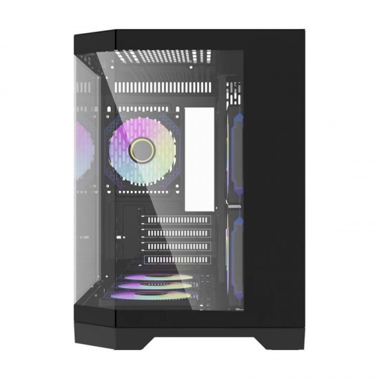 Darkflash Darflash FT418 computer case + 6 aRGB fans (black)