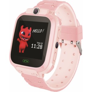 Maxlife MXKW-300 Влаго-стоикий IP67 Sim LBS Отслеживания Детские часы с звонком чатом и камерой Розовый