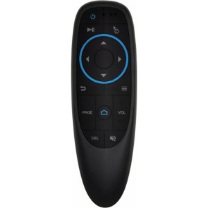 CP G10BTS Universāla Smart TV Air Mouse - Bluetooth / IR Pults Balss Asistents & Giroskops Melna