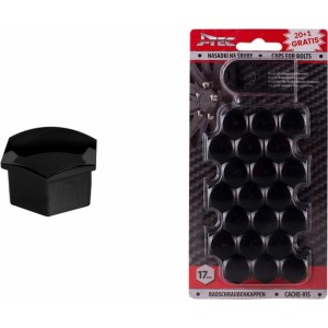 J-Tec Caps for bolts 17 mm black