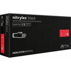 Mercator Medical Nitrile protective gloves Nitrylex Basic size L 100 pcs