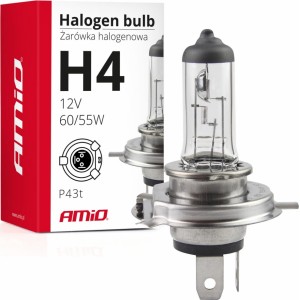 Amio Halogen bulb H4 12V 60/55W UV filter (E4)