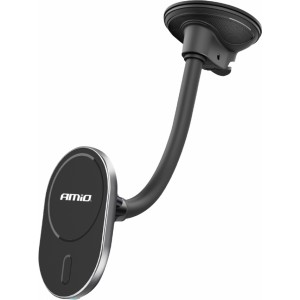 Amio Suction mount Phone Holder with Wireless Charger My Mag 15W AMIO-03772