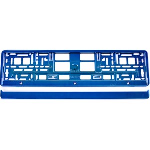 Utal License Plate Frame - Blue metalic