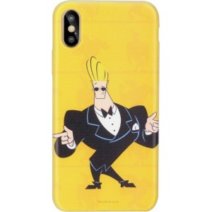 Cartoon Network Johnny Bravo Силиконовый чехол для Apple iPhone XS Max Smoking