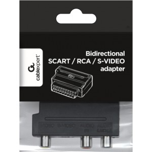 Gembird SCART uz 3xRCA S-Video Adapteris ar IN/OUT slēdzi