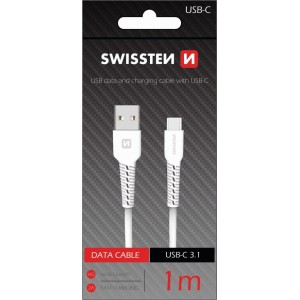 Swissten Basic Universāls Quick Charge 3.1 USB-C Datu un Uzlādes Kabelis 1m