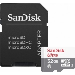 Sandisk Ultra microSDHC 32GB + Adapteris Atmiņas karte