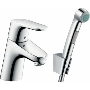 Hansgrohe Focus 70 izlietnes maisītājs ar bidetu, 1.60m, hroms