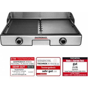 Gastroback 42524 Design Table Grill Plancha & BBQ