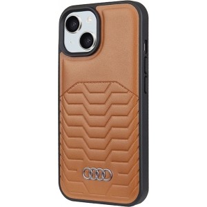Audi Synthetic Leather case with MagSafe for iPhone 15 / 14 / 13 - brown