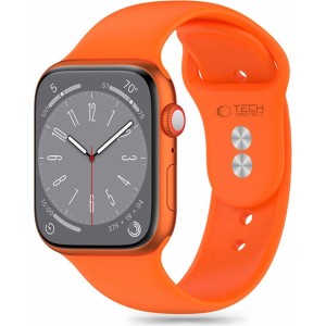 Tech-Protect Pasek Tech-Protect Silicone do Apple Watch 4 / 5 / 6 / 7 / 8 / 9 / SE / ULTRA 1 / 2 (42 / 44 / 45 / 49 mm) - pomarańczowy