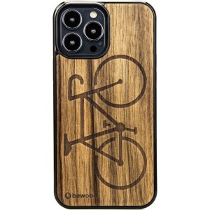 Bewood Bicycle Limba Wooden Case for iPhone 13 Pro Max - Light Brown