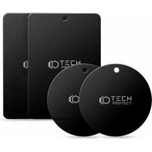 Tech-Protect MetalPlate magnetic plates for car holders - black (4 pcs.)