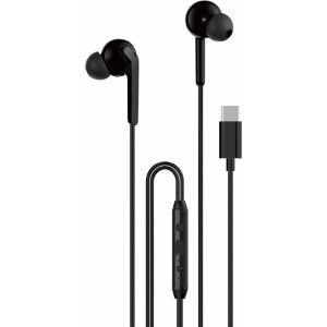 Dudao X3C+ wired USB-C in-ear headphones 1.2m - black