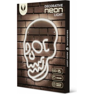 None Neon PLEXI LED SKULL white FPNE07X Forever Light